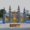 Cổng nhôm đúc chạm khắc hoa văn