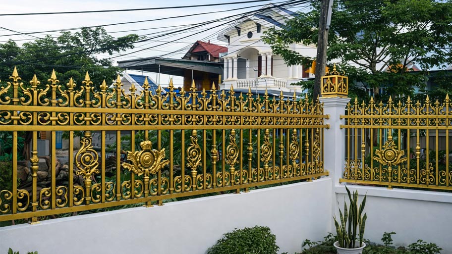 Cấu tạo của hàng rào nhôm đúc