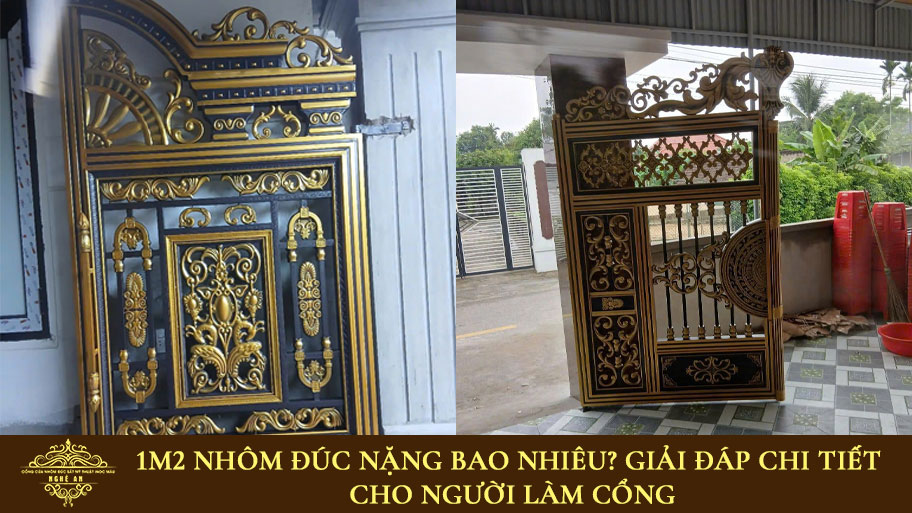 1m2 nhôm đúc nặng bao nhiêu