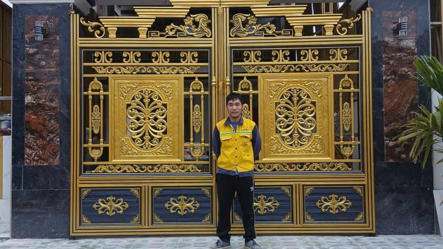 Chọn đơn vị thi công cổng nhôm đúc có tuổi đời lâu