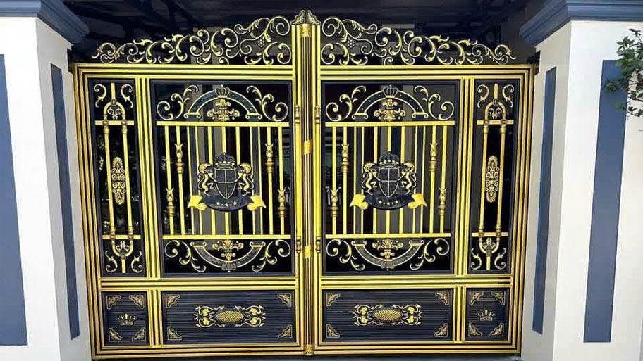 Cổng nhôm đúc áp lực sử dụng trong nhà cấp 4
