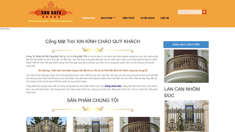 Cổng nhôm đúc Asia