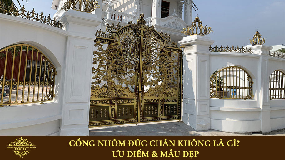 Cổng nhôm đúc chân không
