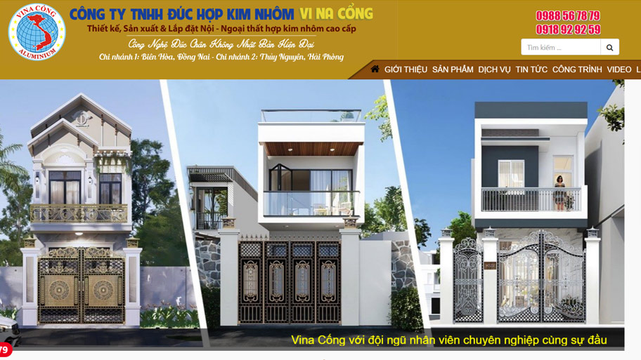 Công ty nhôm đúc Vina Cổng