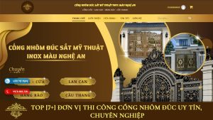 Đơn vị thi công cổng nhôm đúc