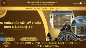 Đơn vị thi công hàng rào nhôm đúc