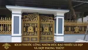 Kích thước cổng nhôm đúc