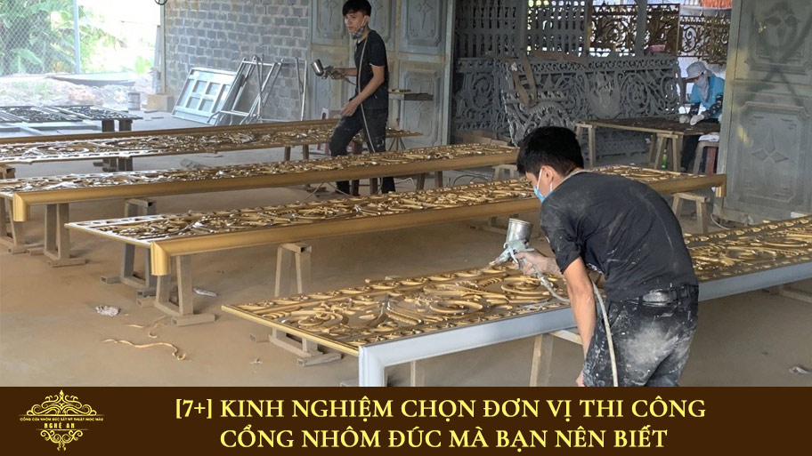 Kinh nghiệm chọn đơn vị thi công cổng nhôm đúc