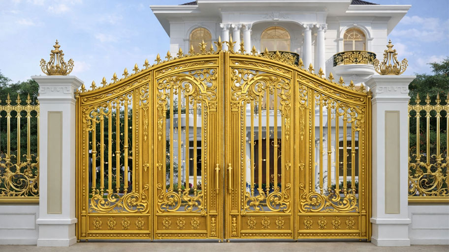 Mẫu cổng nhôm đúc chân không