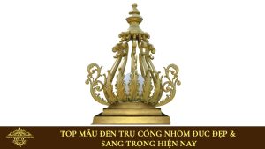 Mẫu đèn trụ cổng nhôm đúc