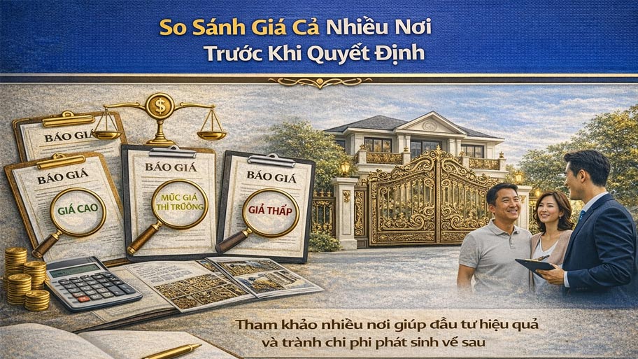 So sánh giá cả nhiều nơi trước khi quyết định