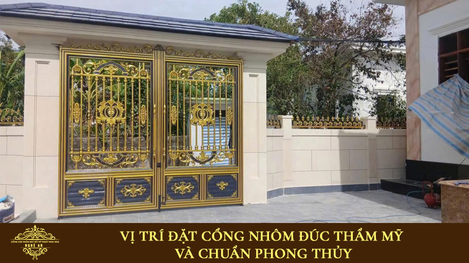 Vị trí đặt cổng nhôm đúc